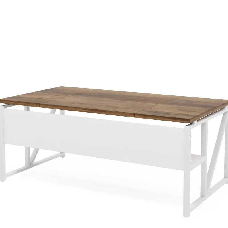 Tribesigns Desks*55" /63" Computer Desk Writing Table with Bottom Storage Shelf
