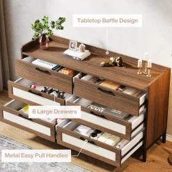 Tribesigns Chests Of Drawers*6 - Drawer Dresser, 55