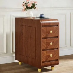 Tribesigns End & Side Tables*3 - Drawer End Table, Small Classic Sofa Side table Bedside Table