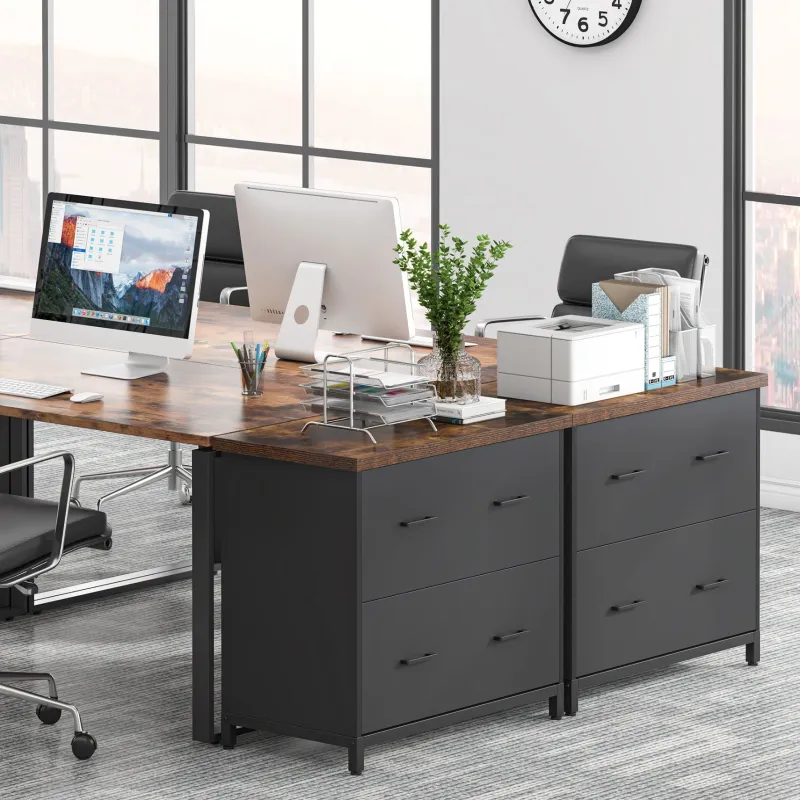 Tribesigns Printer Stands|Printer Stands*2 - Drawer File Cabinet, Lateral Filing Cabinet Printer Stand