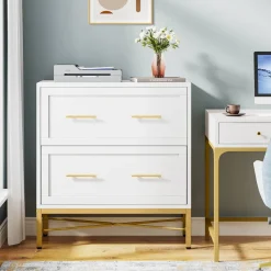 Tribesigns Printer Stands|Printer Stands*2 - Drawer File Cabinet, Lateral Storage Cabinet Printer Stand
