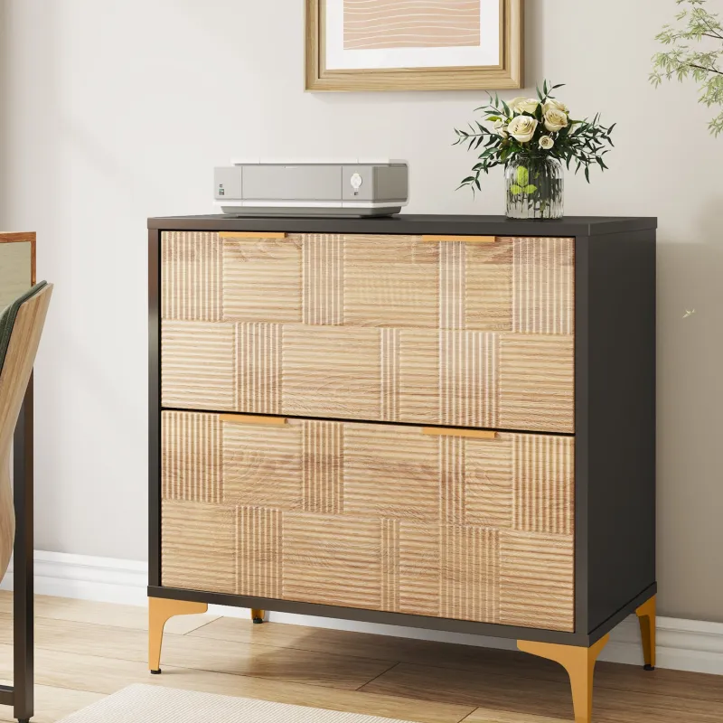 Tribesigns File Cabinets|File Cabinets*2 - Drawer File Cabinet, Modern Filing Cabinet with Adjustable Hanging Bar
