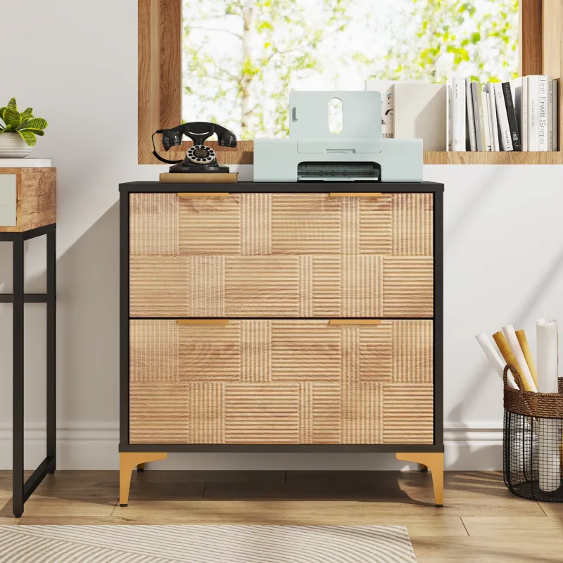 Tribesigns File Cabinets|File Cabinets*2 - Drawer File Cabinet, Modern Filing Cabinet with Adjustable Hanging Bar