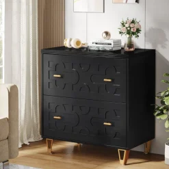 Tribesigns Printer Stands|Printer Stands*2 - Drawer File Cabinet, Modern Storage Filing Cabinet Printer Stand