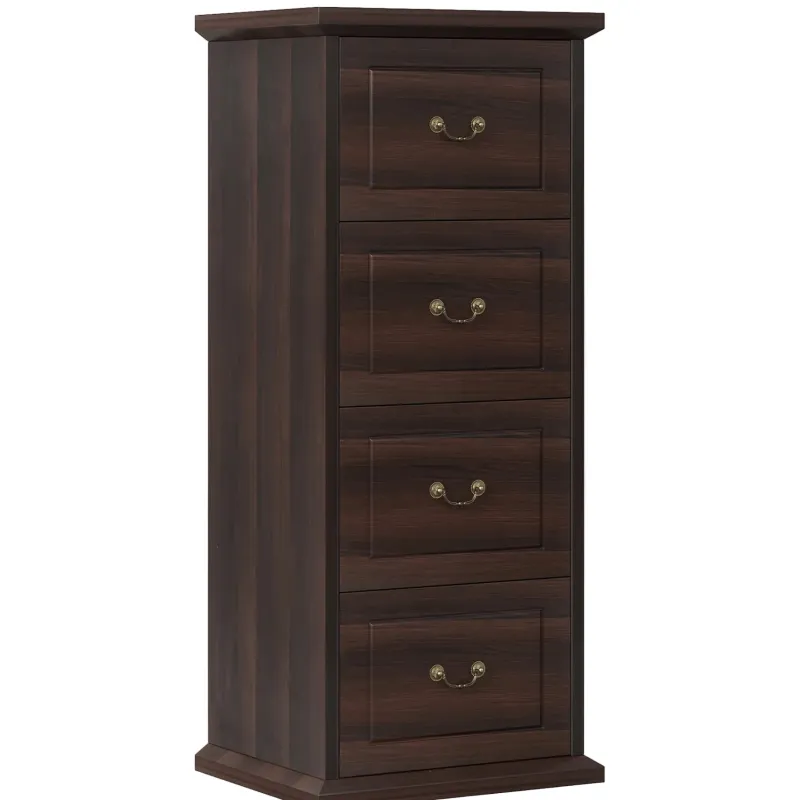 Tribesigns File Cabinets|File Cabinets*4 - Drawer File Cabinet, Vertical Wood Filing Cabinet with Lock