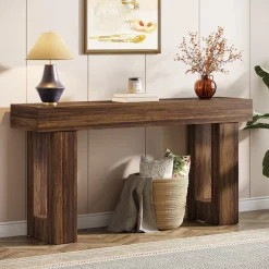 Tribesigns Console Tables|Console Tables*63 - Inch Console Table, Farmhouse Wooden Sofa Table Entryway Table