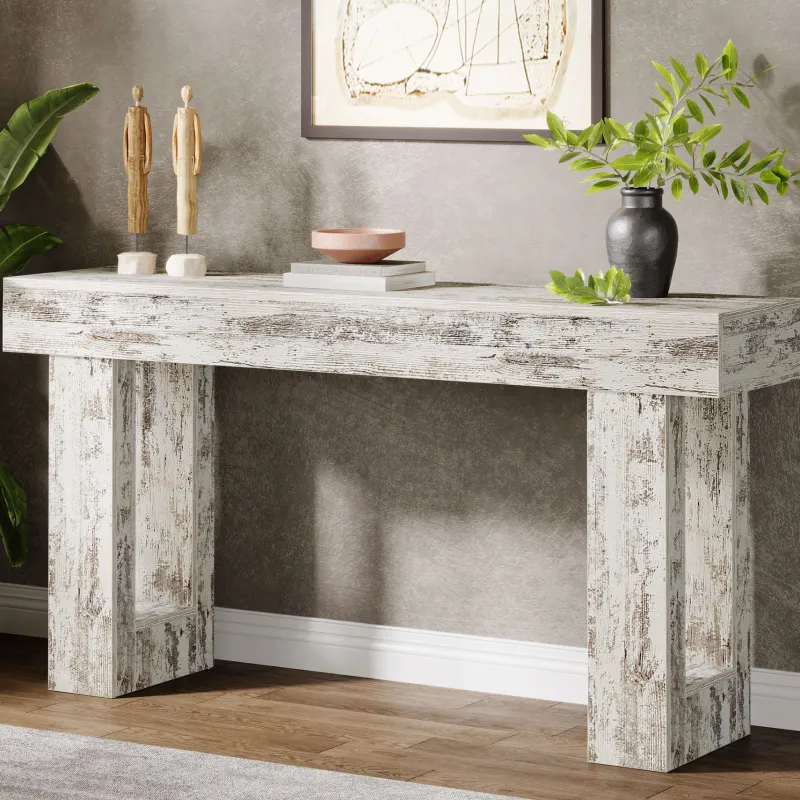 Tribesigns Console Tables|Console Tables*63 - Inch Console Table, Farmhouse Wooden Sofa Table Entryway Table