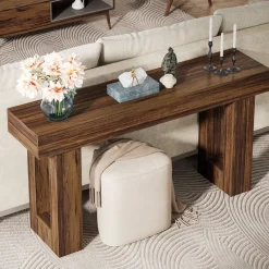 Tribesigns Console Tables|Console Tables*63 - Inch Console Table, Farmhouse Wooden Sofa Table Entryway Table