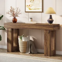 Tribesigns Console Tables|Console Tables*63 - Inch Console Table, Farmhouse Wooden Sofa Table Entryway Table