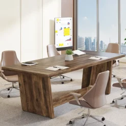 Tribesigns Desks*70.8 - Inch Executive Desk, Wood Study Computer Desk Writing Table