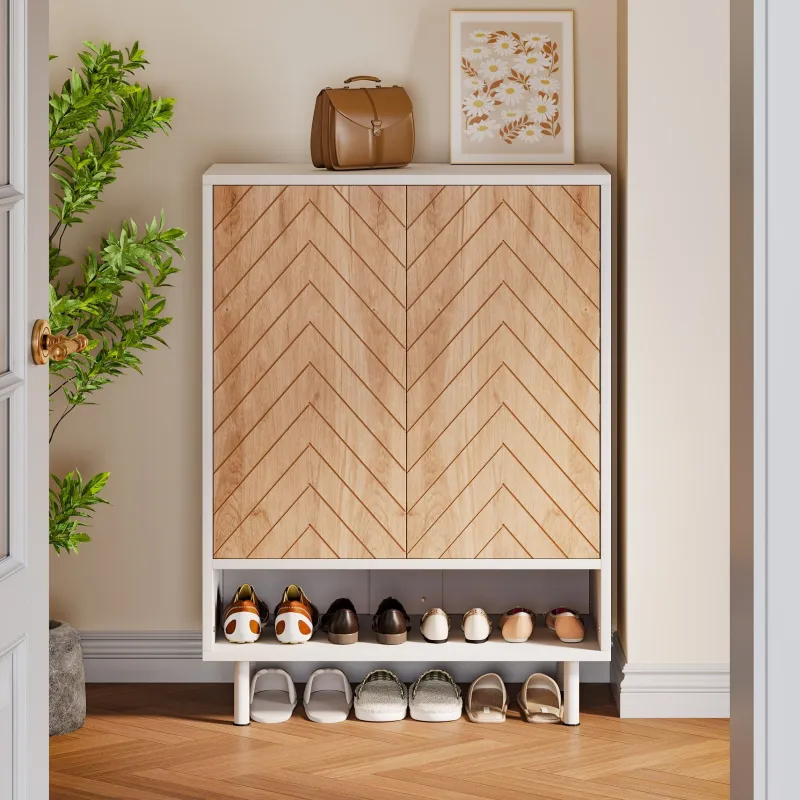 Tribesigns Shoe Racks & Cabinets|Shoe Racks & Cabinets*18 - Pair Shoe Cabinet, 6 - Tier Shoe Rack Organizer Cabinet with Door