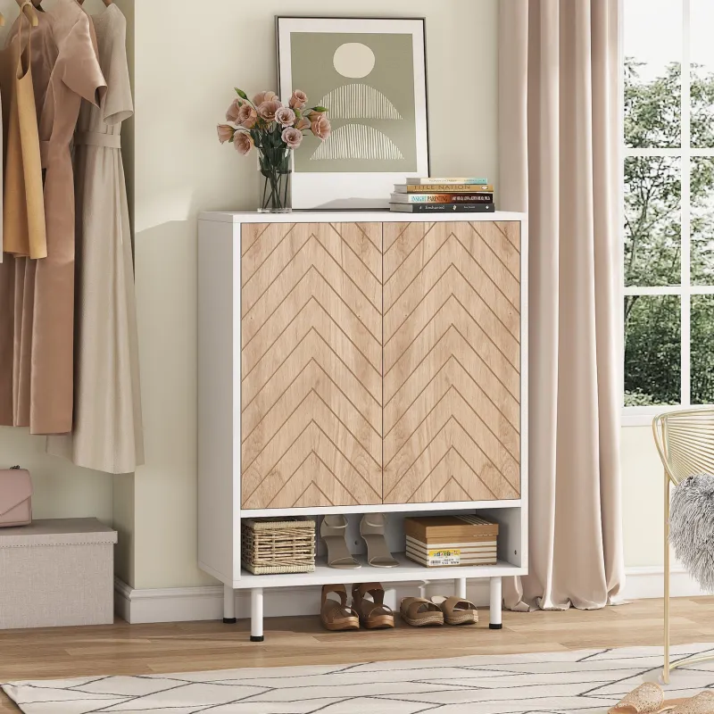 Tribesigns Shoe Racks & Cabinets|Shoe Racks & Cabinets*18 - Pair Shoe Cabinet, 6 - Tier Shoe Rack Organizer Cabinet with Door