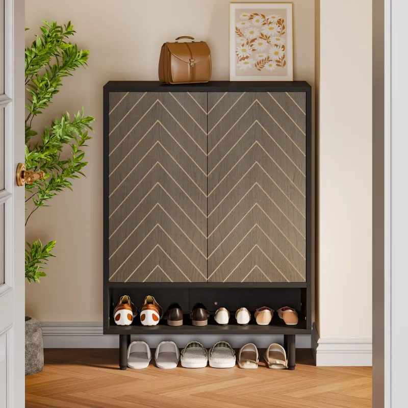 Tribesigns Shoe Racks & Cabinets|Shoe Racks & Cabinets*18 - Pair Shoe Cabinet, 6 - Tier Shoe Rack Organizer Cabinet with Door