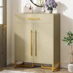 Tribesigns Shoe Racks & Cabinets|Shoe Racks & Cabinets*20 - Pair Shoe Cabinet Organizer with Drawer & Adjustable Shelves