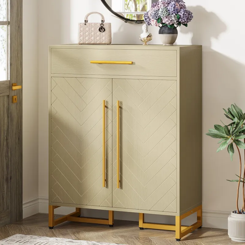 Tribesigns Shoe Racks & Cabinets|Shoe Racks & Cabinets*20 - Pair Shoe Cabinet Organizer with Drawer & Adjustable Shelves
