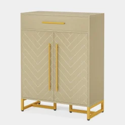 Tribesigns Shoe Racks & Cabinets|Shoe Racks & Cabinets*20 - Pair Shoe Cabinet Organizer with Drawer & Adjustable Shelves