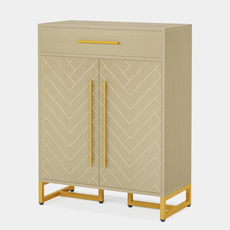 Tribesigns Shoe Racks & Cabinets|Shoe Racks & Cabinets*20 - Pair Shoe Cabinet Organizer with Drawer & Adjustable Shelves