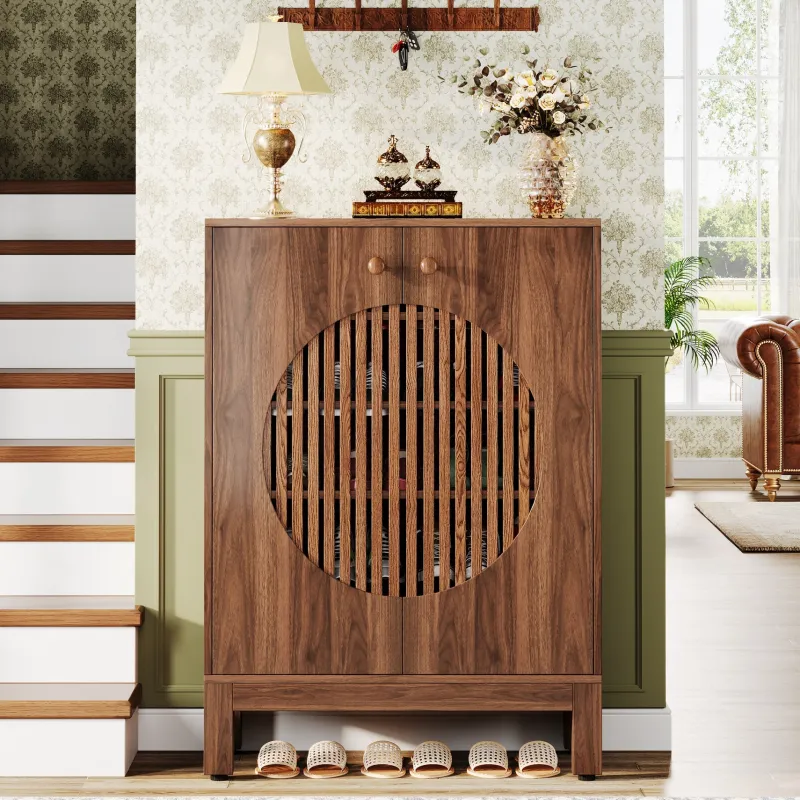 Tribesigns Shoe Racks & Cabinets|Shoe Racks & Cabinets*20 - Pair Shoe Cabinet, Stylish Shoe Rack Organizer With Doors