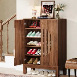 Tribesigns Shoe Racks & Cabinets|Shoe Racks & Cabinets*20 - Pair Shoe Cabinet, Stylish Shoe Rack Organizer With Doors