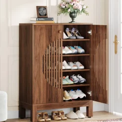 Tribesigns Shoe Racks & Cabinets|Shoe Racks & Cabinets*20 - Pair Shoe Cabinet, Stylish Shoe Rack Organizer With Doors