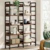 Tribesigns Bookcases & Bookshelves|Bookcases & Bookshelves*5 - Tier Bookshelf, Double Wide Bookcase Storage Shelves Unit