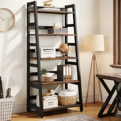 Tribesigns Bookcases & Bookshelves|Bookcases & Bookshelves*5 - Tier Bookshelf, Ladder Bookcase Etagere Storage Shelf