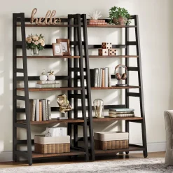 Tribesigns Bookcases & Bookshelves|Bookcases & Bookshelves*5 - Tier Bookshelf, Ladder Bookcase Etagere Storage Shelf