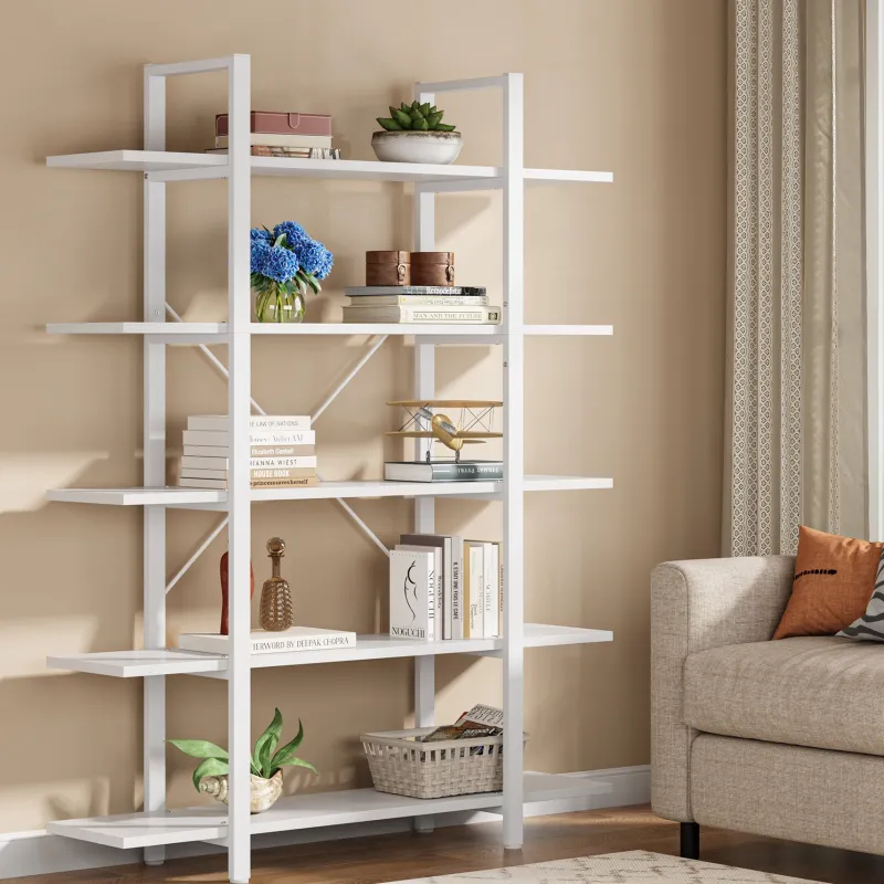 Tribesigns Bookcases & Bookshelves|Bookcases & Bookshelves*5 - Tier Bookshelf, Open Etagere Bookcase Storage Display Rack