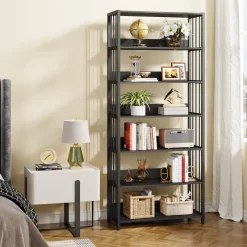 Tribesigns Bookcases & Bookshelves|Bookcases & Bookshelves*6 - Tier Bookshelf, Vintage Storage Display Rack With Open Shelves