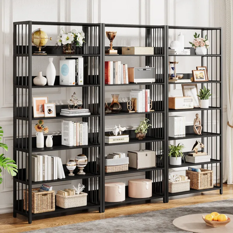 Tribesigns Bookcases & Bookshelves|Bookcases & Bookshelves*6 - Tier Bookshelf, Vintage Storage Display Rack With Open Shelves