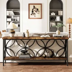 Tribesigns Console Tables|Console Tables*2 - Tier Console Table, 70.9