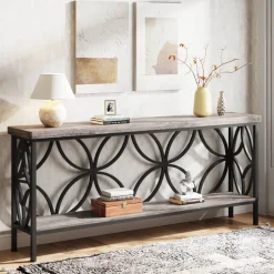 Tribesigns Console Tables|Console Tables*2 - Tier Console Table, 70.9