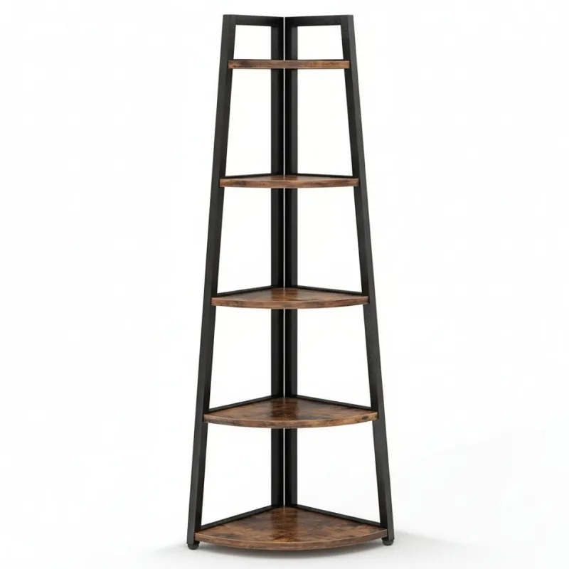 Tribesigns Bookcases & Bookshelves|Bookcases & Bookshelves*5 - Tier Corner Shelf, 70" Tall Corner Ladder Shelf Small Bookshelf