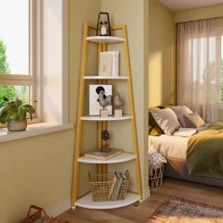 Tribesigns Bookcases & Bookshelves|Bookcases & Bookshelves*5 - Tier Corner Shelf, 70