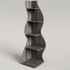 Tribesigns Corner Shelves|Corner Shelves*5 - Tier Corner Shelf, Modern Wall Corner Bookshelf Bookcase