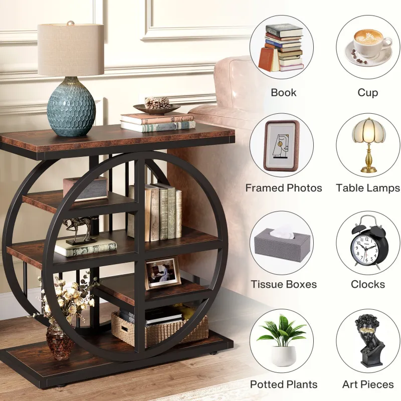 Tribesigns End & Side Tables*5 - tier End Table, Side Table Accent Table With 5 Shelves