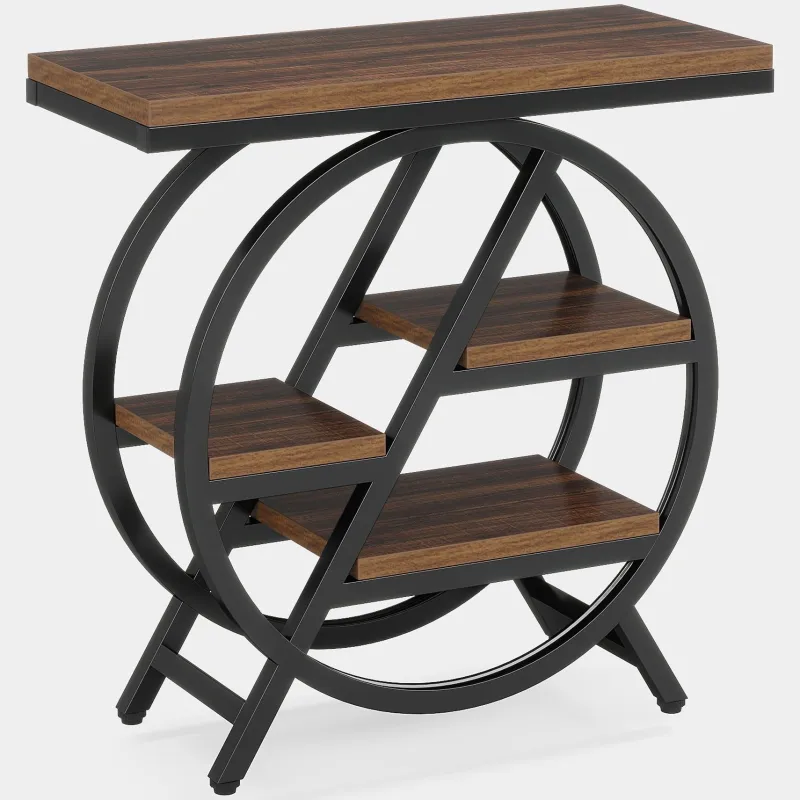 Tribesigns End & Side Tables*4 - Tier End Table, Small Side Table Snack Table with Storage Shelves
