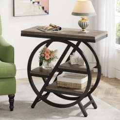 Tribesigns End & Side Tables*4 - Tier End Table, Small Side Table Snack Table with Storage Shelves