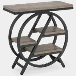 Tribesigns End & Side Tables*4 - Tier End Table, Small Side Table Snack Table with Storage Shelves