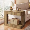 Tribesigns End & Side Tables*2 - Tier End Table, Small Sofa Side Table With Open Storage Shelf
