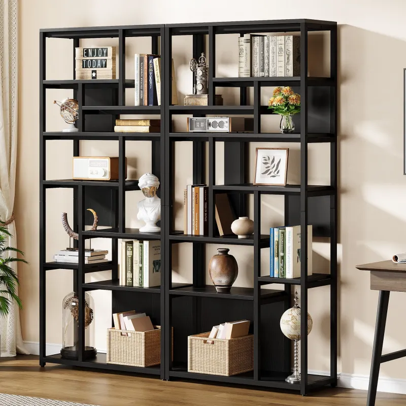 Tribesigns Bookcases & Bookshelves|Bookcases & Bookshelves*8 - Tier Etagere Bookshelf, 70.9" Freestanding Wood Bookcase