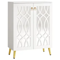 Tribesigns Shoe Racks & Cabinets|Shoe Racks & Cabinets*5 - Tier Shoe Cabinet, 25 - Pair Mirrored Shoe Rack Storage Organizer