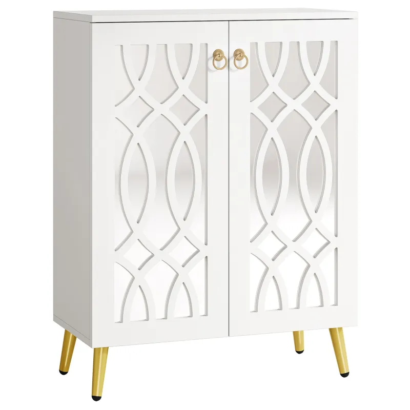 Tribesigns Shoe Racks & Cabinets|Shoe Racks & Cabinets*5 - Tier Shoe Cabinet, 25 - Pair Mirrored Shoe Rack Storage Organizer