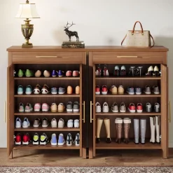 Tribesigns Shoe Racks & Cabinets|Shoe Racks & Cabinets*5 - Tier Shoe Cabinet, Freestanding Shoe Rack Organizer with Adjustable Shelves