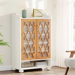 Tribesigns Shoe Racks & Cabinets|Shoe Racks & Cabinets*7 - Tier Shoe Cabinet, Modern Wood Shoe Rack With Adjustable Shelves