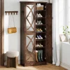 Tribesigns Shoe Racks & Cabinets|Shoe Racks & Cabinets*8 - Tier Shoe Rack, Vintage Shoe Storage Cabinet With 4 Mirrored Doors
