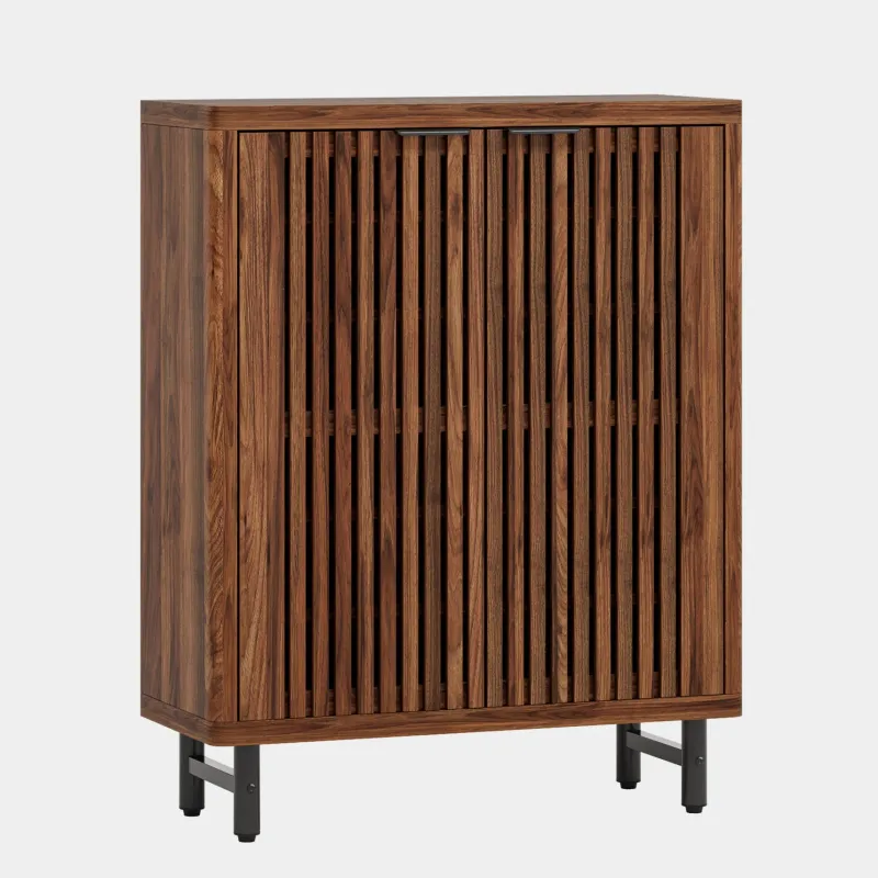 Tribesigns Shoe Racks & Cabinets|Shoe Racks & Cabinets*6 - Tier Wooden Shoe Cabinet with Louvered Doors & Adjustable Shelves