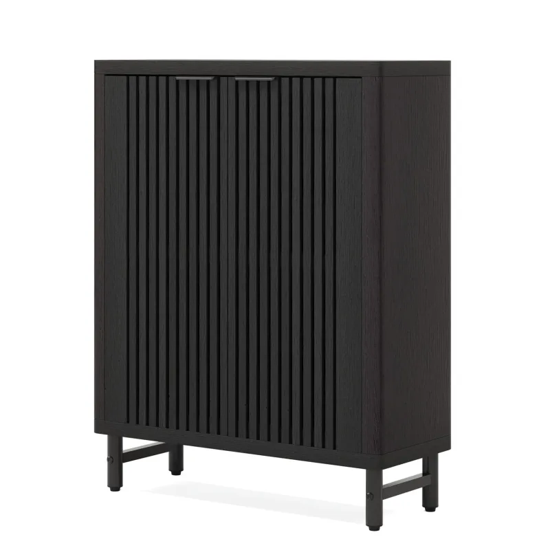 Tribesigns Shoe Racks & Cabinets|Shoe Racks & Cabinets*6 - Tier Wooden Shoe Cabinet with Louvered Doors & Adjustable Shelves