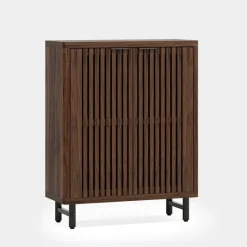 Tribesigns Shoe Racks & Cabinets|Shoe Racks & Cabinets*6 - Tier Wooden Shoe Cabinet with Louvered Doors & Adjustable Shelves