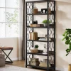 Tribesigns Bookcases & Bookshelves|Bookcases & Bookshelves*67" Book Shelf, 5 - Tier Bookcase Storage Organizer with Open Shelves